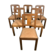 Suite of 6 chairs art deco period