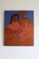 Large minimalist figurative painting couple "near you"