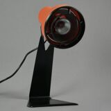 Vintage 1970s LYSKAER BELYSNING Orange Plastic Table Light.