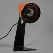Vintage 1970s LYSKAER BELYSNING Orange Plastic Table Light.