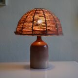 Vintage ceramic and wool lamp