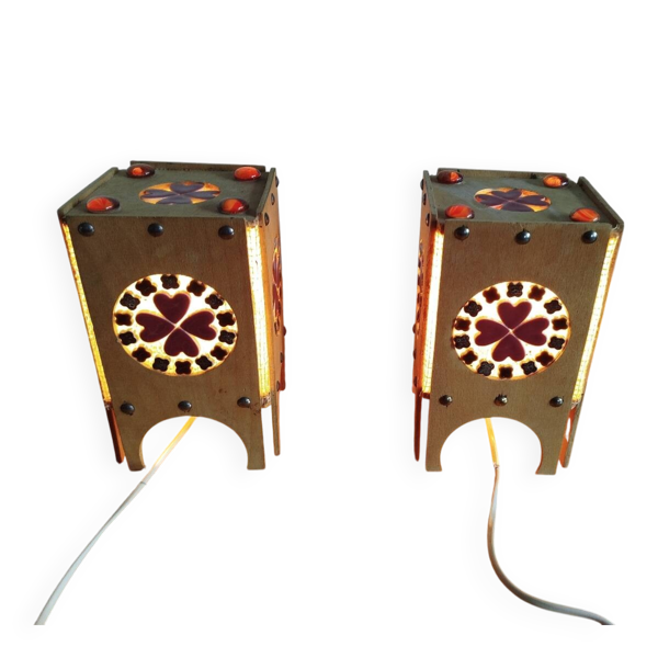 Paire de lampes scandinaves Otto Eelund – Suède, années 60/70