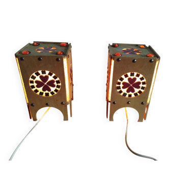 Pair of Otto Eelund Scandinavian lamps – Sweden, 1960s/70s