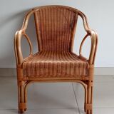 Rattan / wicker armchair