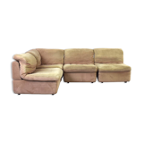 Canapé d'angle modulaire du milieu du siècle par Rolf Benz, années 1970.