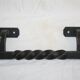 TORSADE iron offset marshal's baton door handle