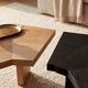 Table basse RAW – DUO, chêne massif