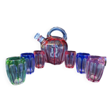 Saint-Louis overlay crystal port liqueur service