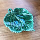 Coupelle feuille céramique verte