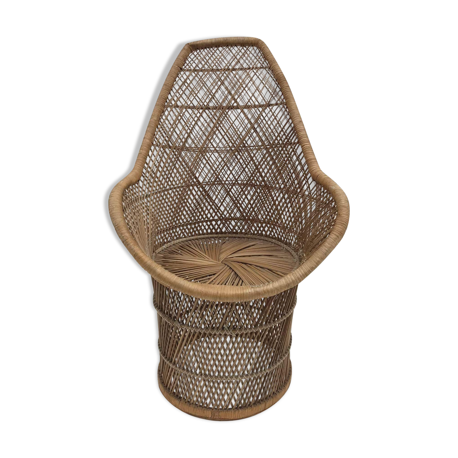 Rattan armchair from the turn of the 70's / 80's