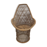 Rattan armchair from the turn of the 70's / 80's