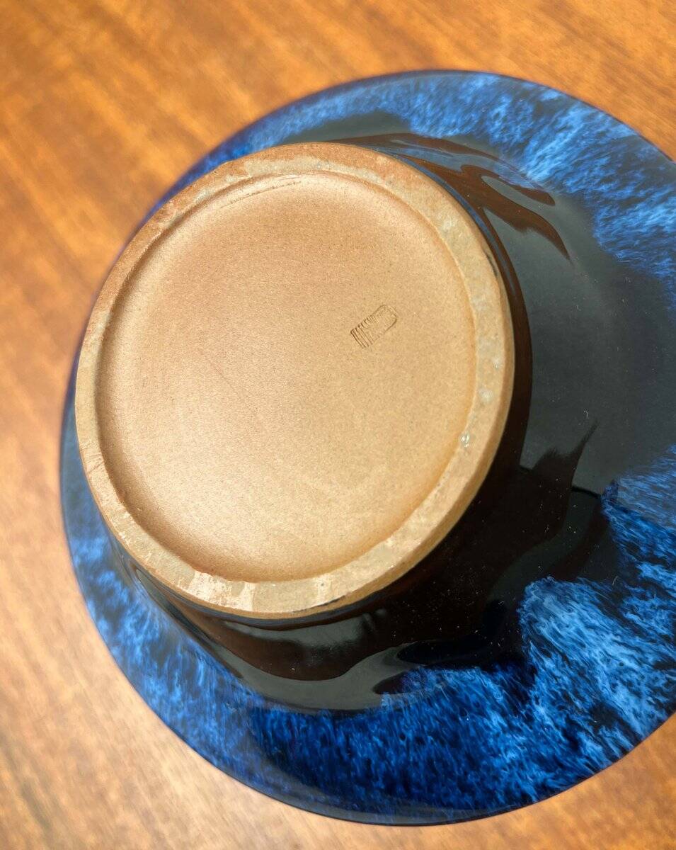 Vintage Japanese workshop pottery vase from Tokoname, 1970s.