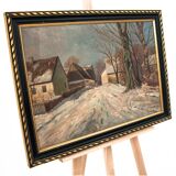 Painting "Winter village"