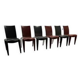 suite de 6 chaises style louis 20 design stark
