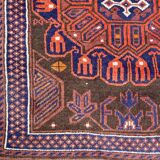 Vintage carpet turkmen belutch afghan 80x140 cm
