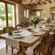 Large stripped solid oak monastery table – 200 cm