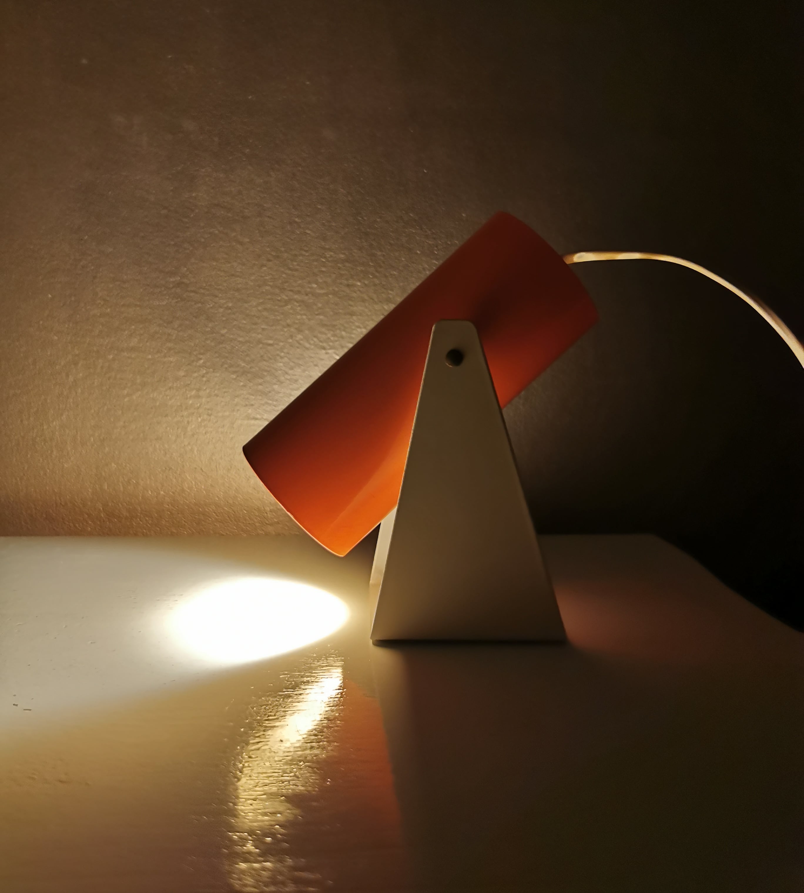 Vintage metal desk lamp wall lamp from the seventies