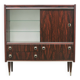 vintage rosewood veneer display case