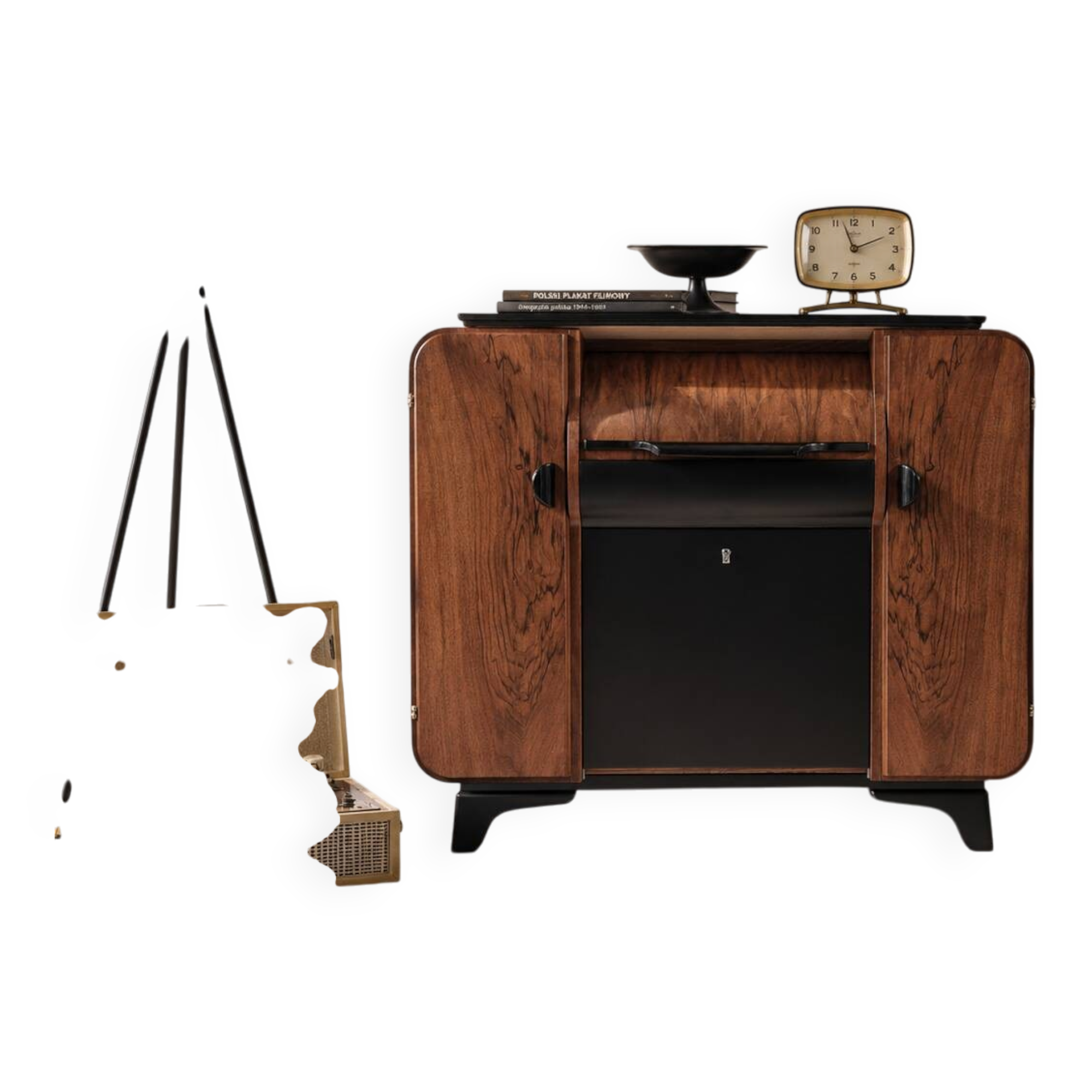 Art Deco Bar Cabinet  by Jindrich Halabala for Up Závody, 1940s.