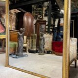 Louis XVI style gilded wood mirror from the Napoleonic III era, 2.75m x 1.48m.