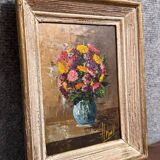Oil painting on panel circa 1900