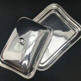 English silver butter dish