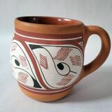 Studio Pottery Ceramic Pitcher Mug Signed