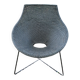 Garden armchair natural braiding