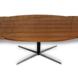 Table Ovale années 50 60 de J.M. Thomas for Wilhelm Renz vintage a systeme reglable