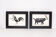 Lot de 2 chimère encadrées lithographie gravure animal