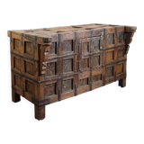 Indian wooden and iron sideboard with a central door