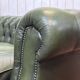 1970s leather Chesterfield three-seater sofa
