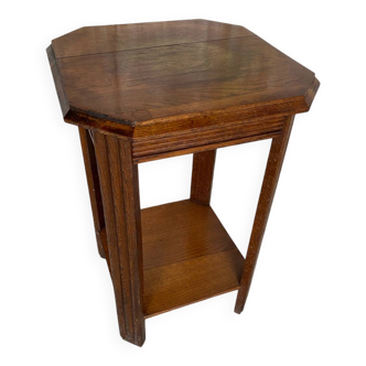 Side table art deco vintage wood