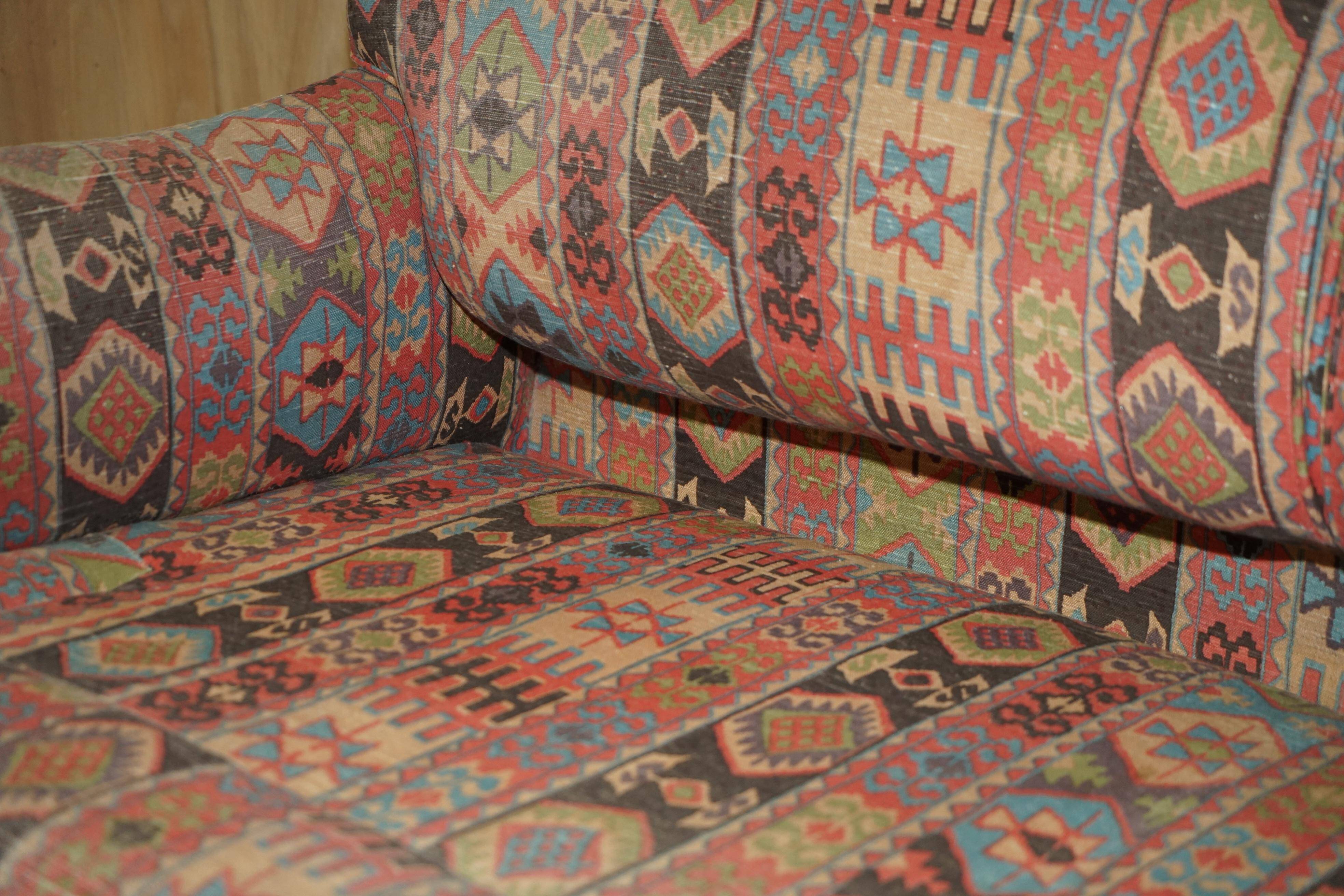 Three-seater Kilim vintage sofa by George Smith