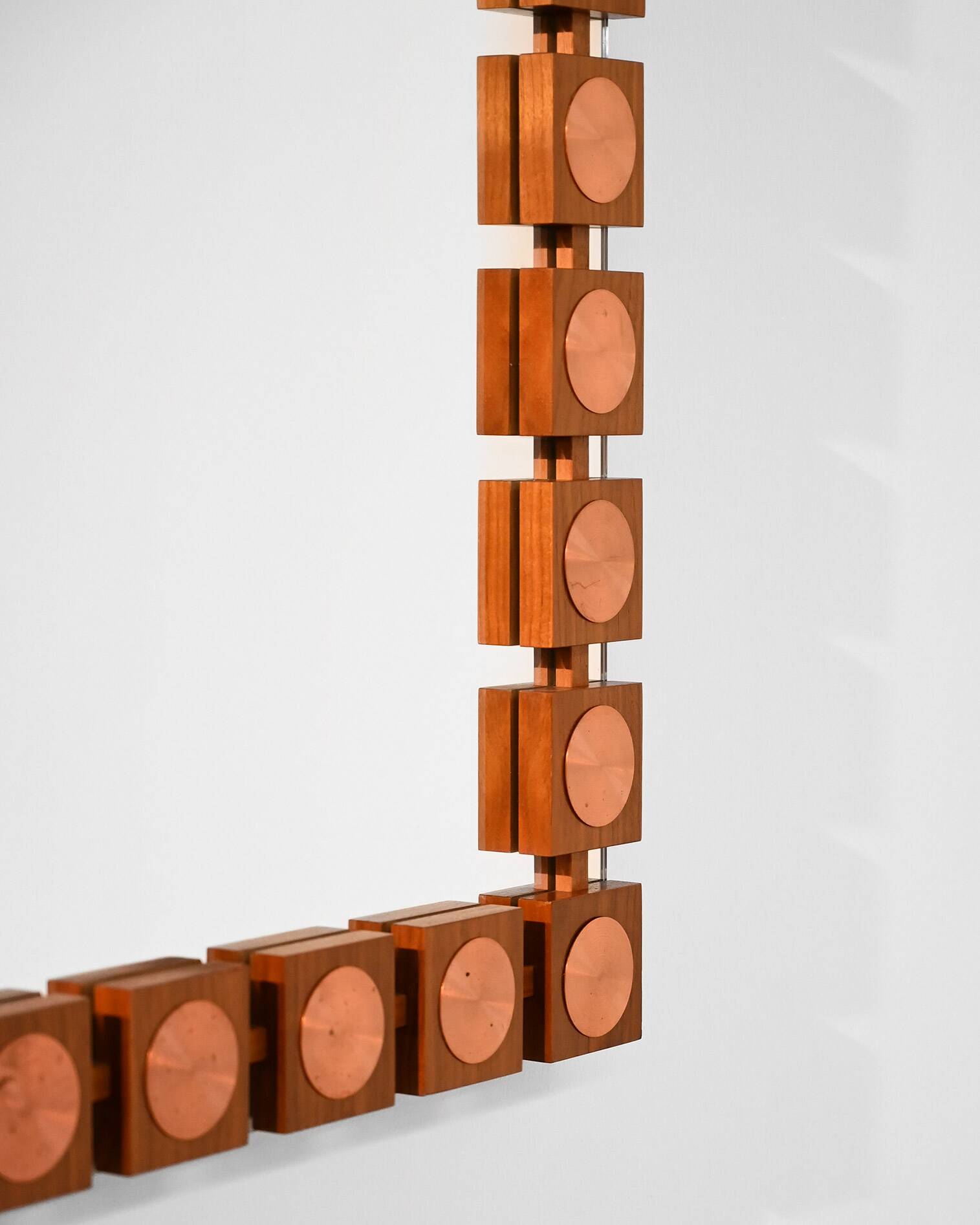 Swedish mirror by Lars-Göran Nilsson for Glas & Trä Hovmantorp, 1970s