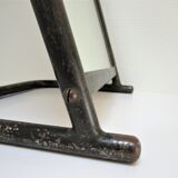 Vintage patinated metal shoe mirror