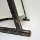 Vintage patinated metal shoe mirror