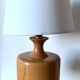 Vintage lamp in light wood