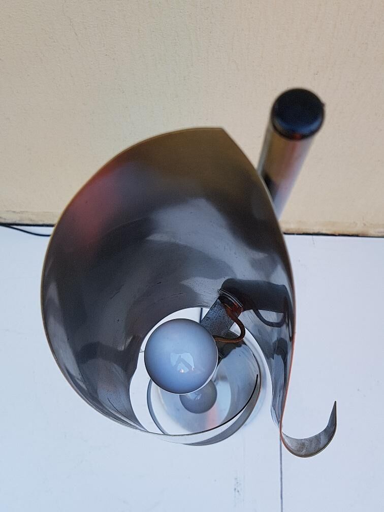70s design stainless lamp