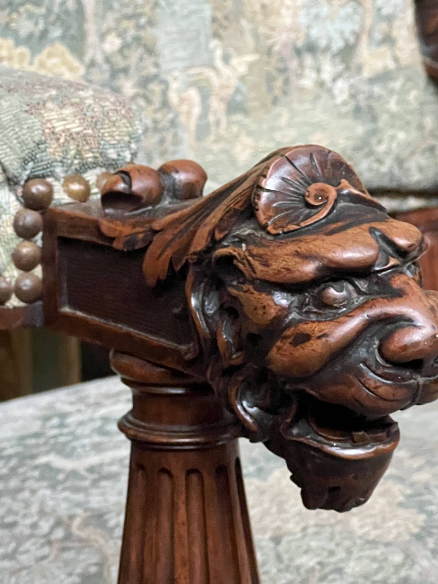 Pair of Renaissance style armchairs.