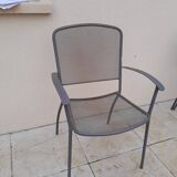 6 vintage garden armchairs iron metal chairs