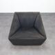 Postmodern Leather Armchair on Wheels by Cor