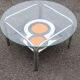 Table basse céramique, design vintage 1970