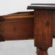 French Louis XIII Walnut Side Table with Drawer and Turned Legs, circa 1850
