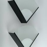 2 triangular wall lights 1980