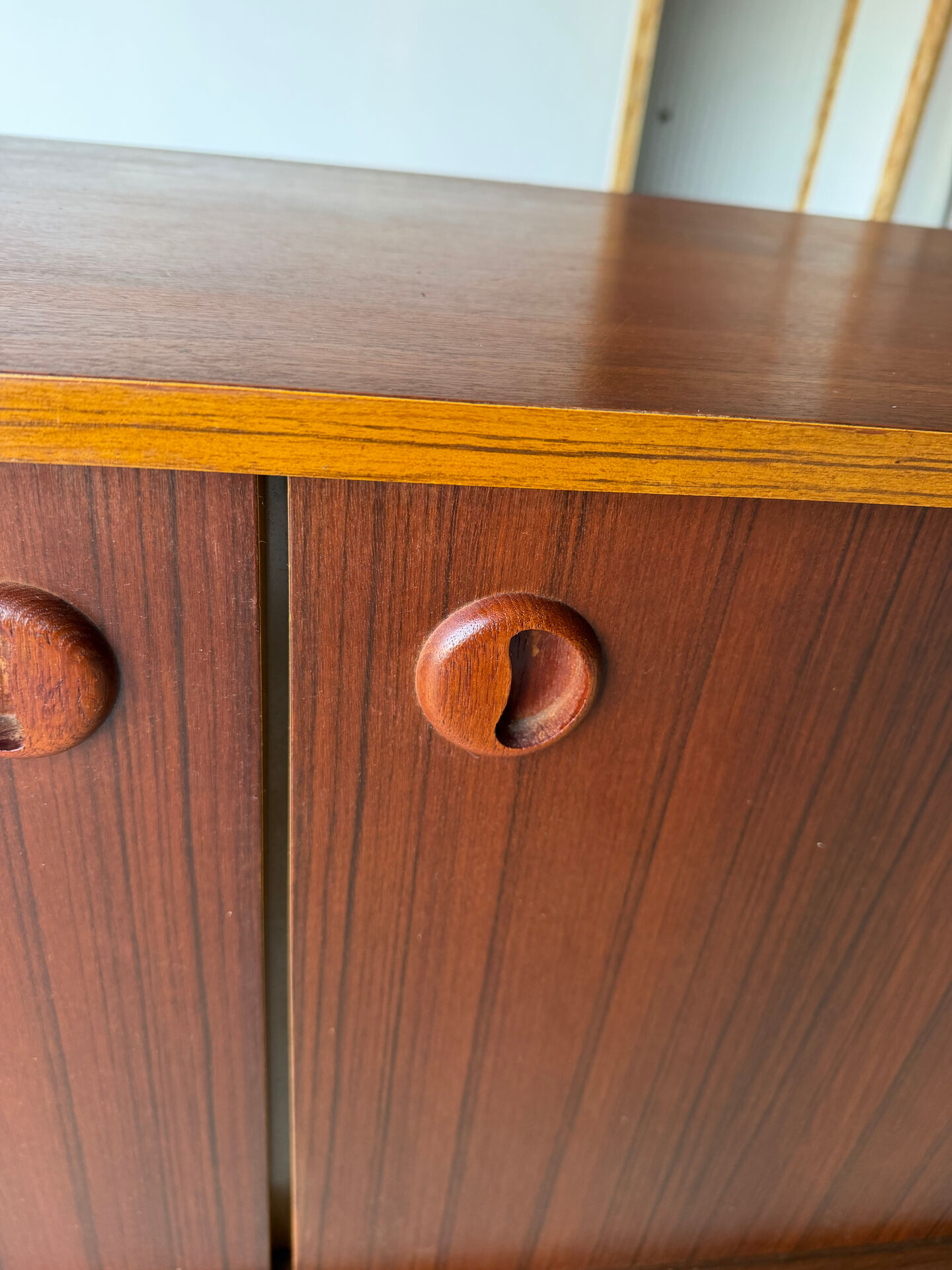 Petite enfilade / buffet double design scandinave moderniste teck