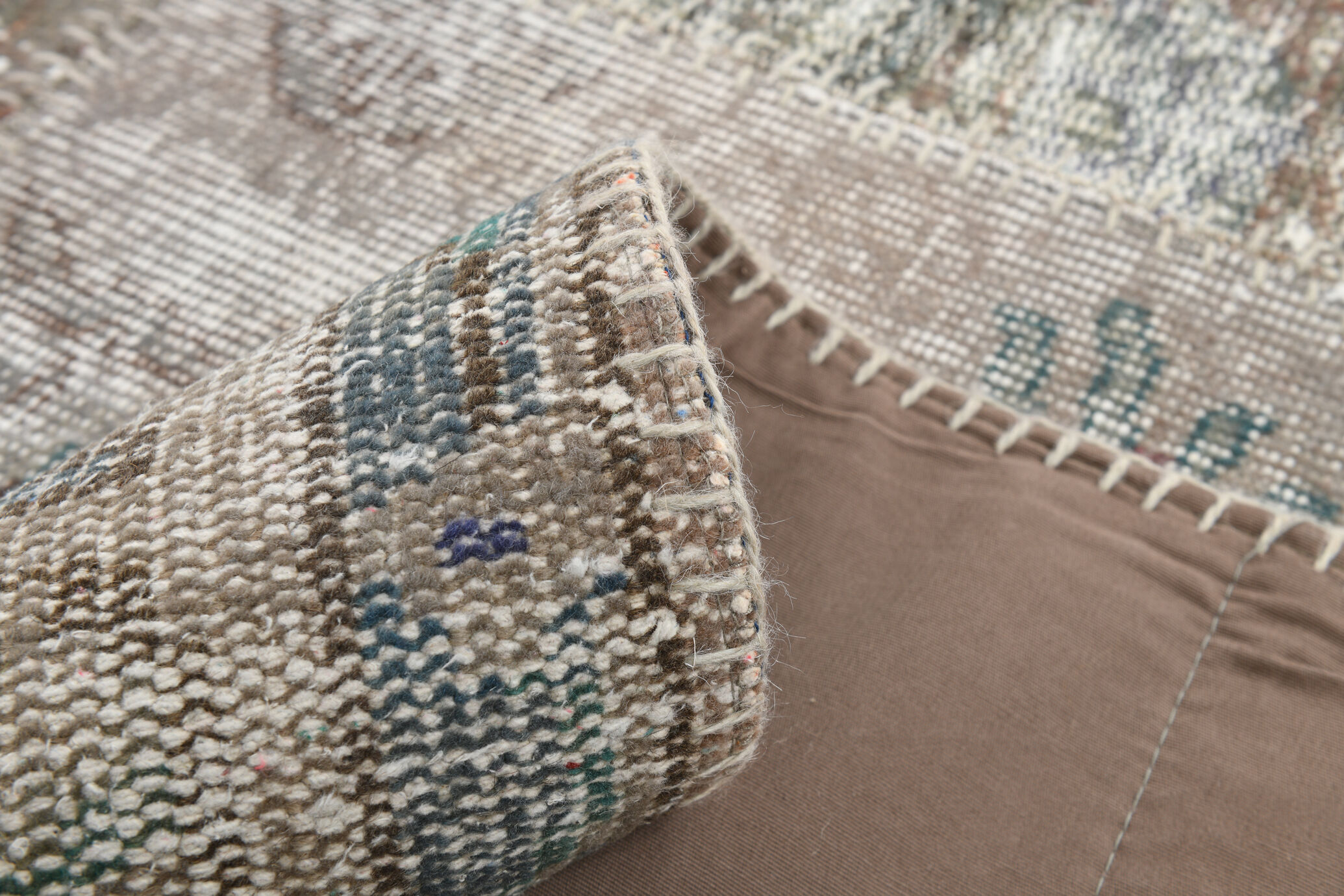 Hand-Made Wool Turkish Vintage Rug