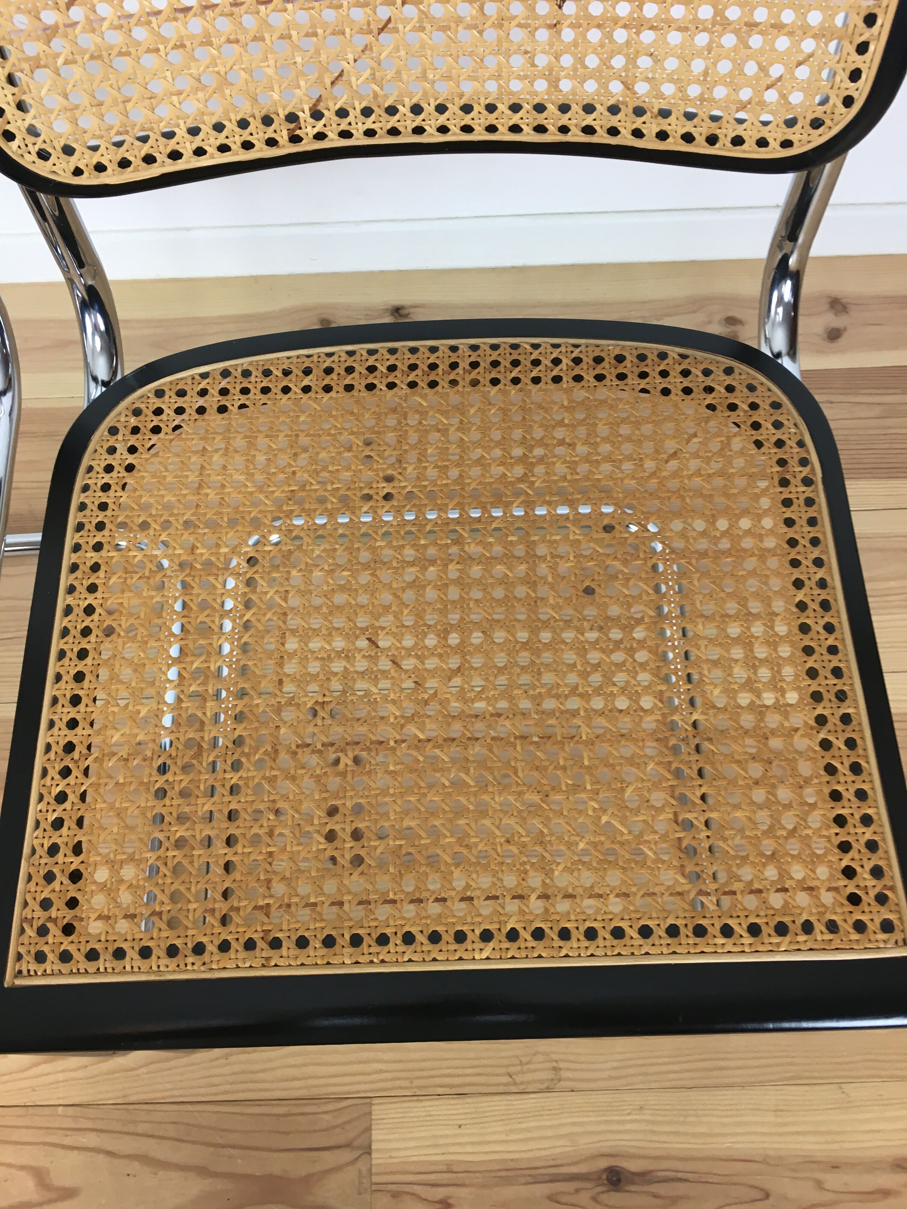 4 chairs Cesca B32 by Marcel Breuer