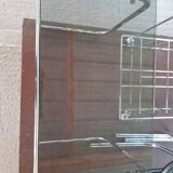 Smoked glass and chrome bedside table