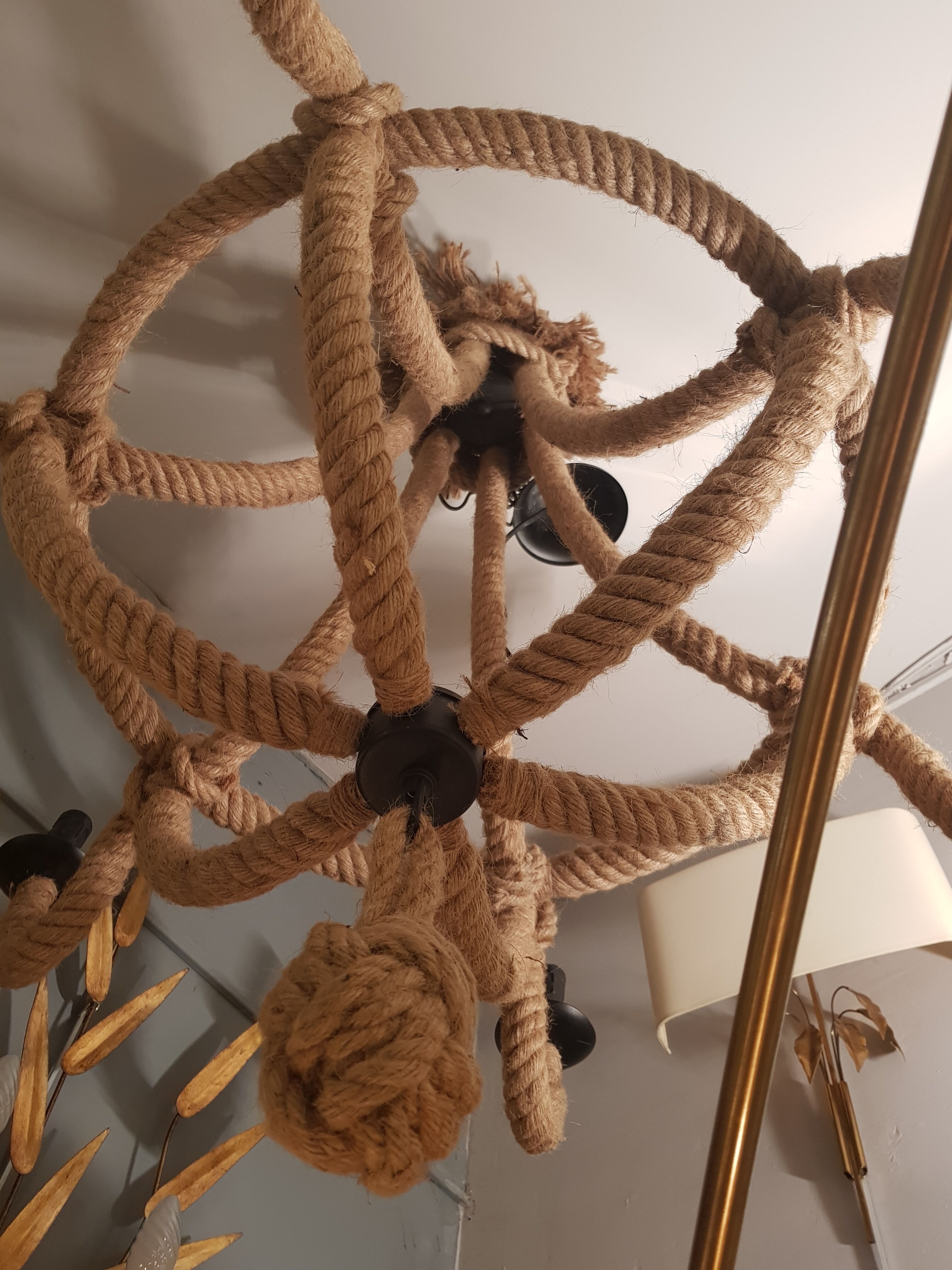 Rope chandelier